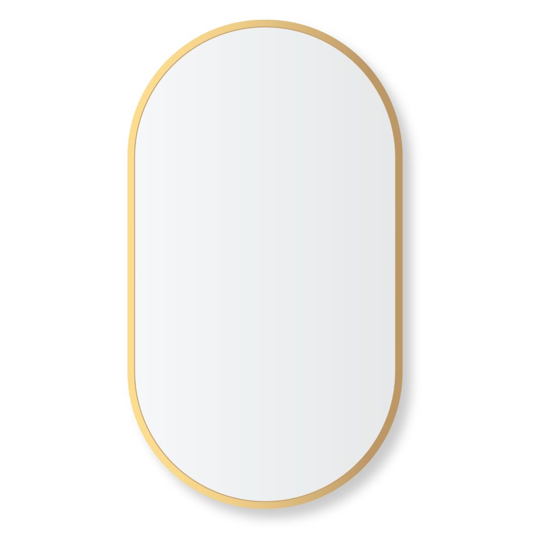 Aluminium Framed Capsule Mirror