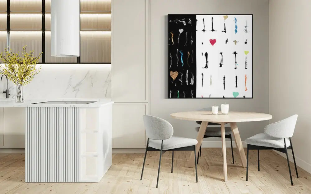 Darted Hearts | Framed Wall Art| A4-A0