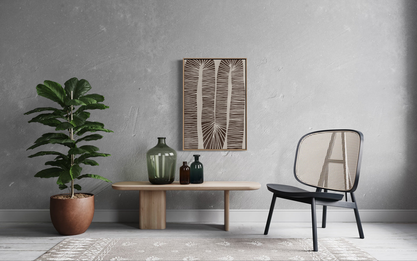 Neutral |  Framed Wall Art Print | A4-A0