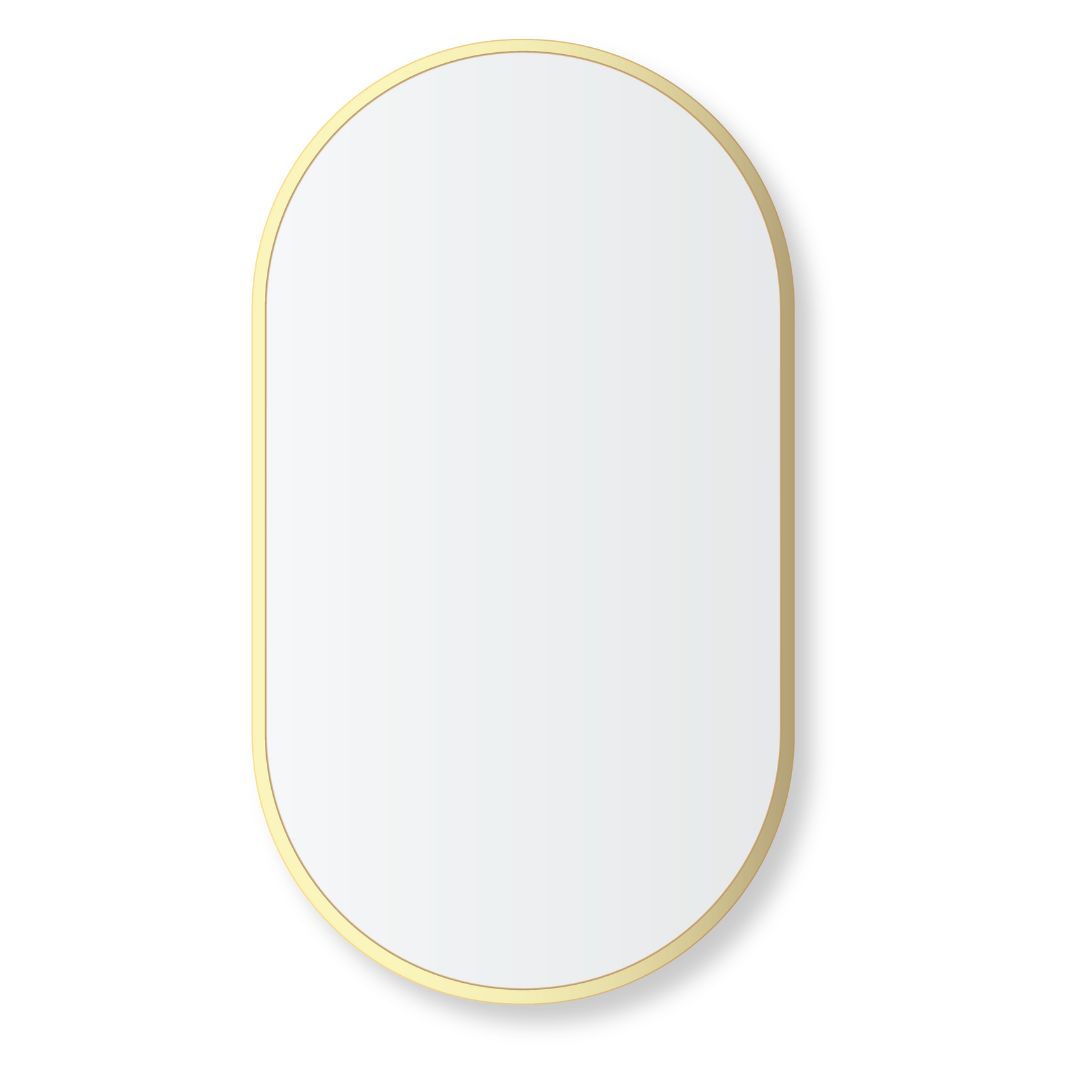 Aluminium Framed Capsule Mirror