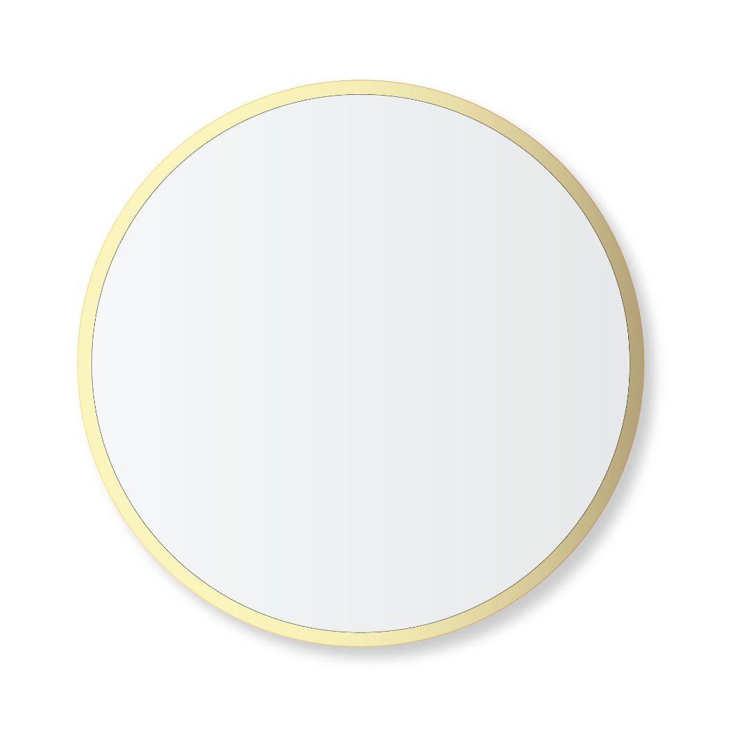 Aluminium framed circle Mirrors