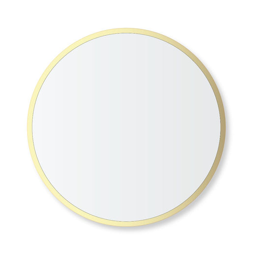 Aluminium framed circle Mirrors