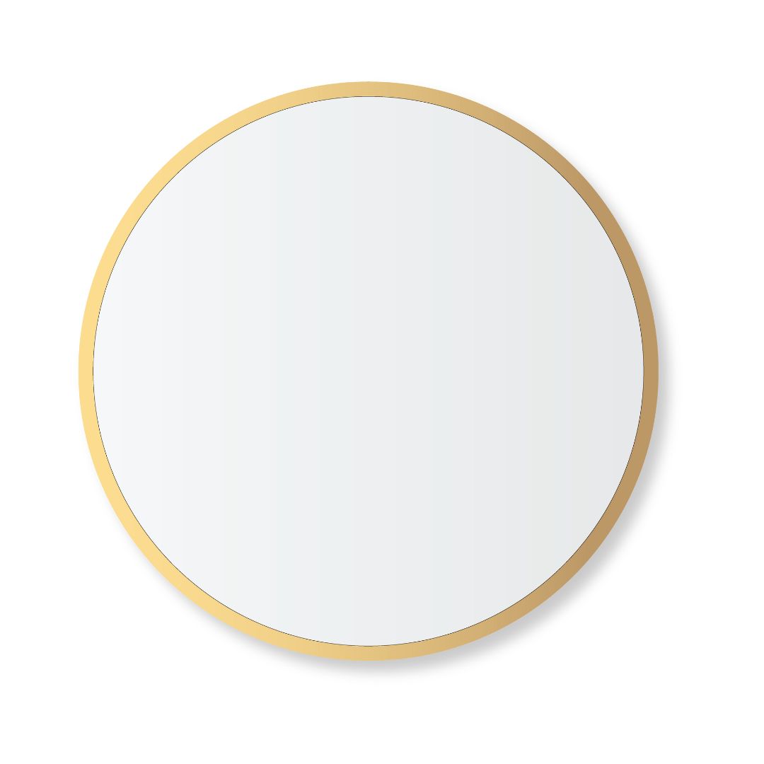 Aluminium framed circle Mirrors
