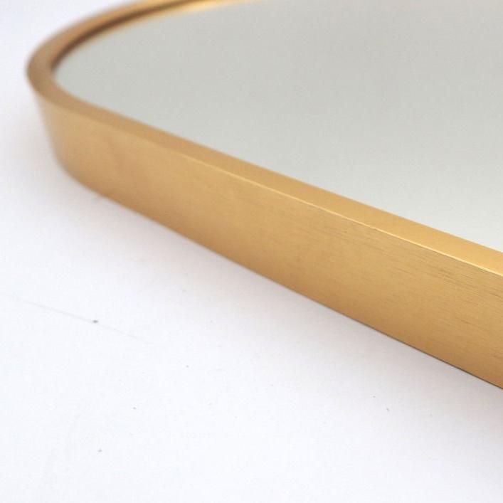 Aluminium Framed Capsule Mirror