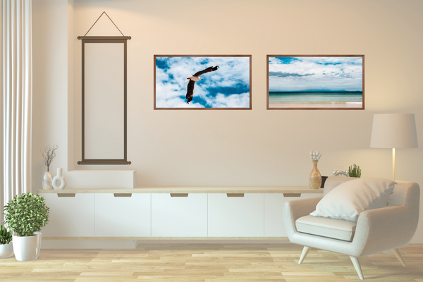 Ocean Views | | Wall Art Sets |  30mm deep Kiaat Wood Frame |