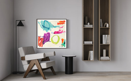 Haru Ikeda| Colourful depictions | Framed Wall Art print| A4-A0