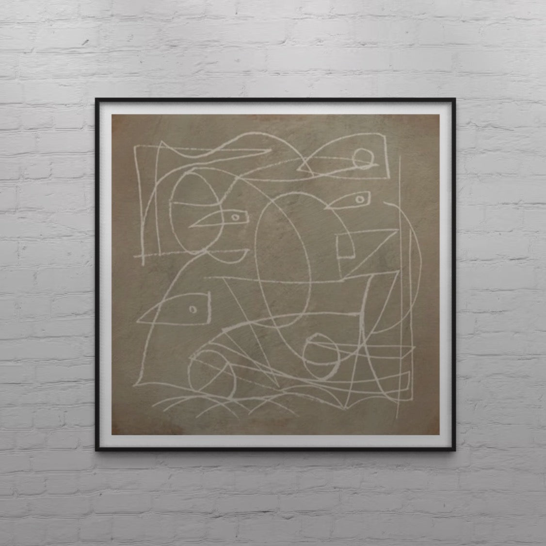 Thoughts | Framed Wall Art Print | A4-A0