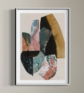 Leafy | Framed Wall Art Print | A4-A0