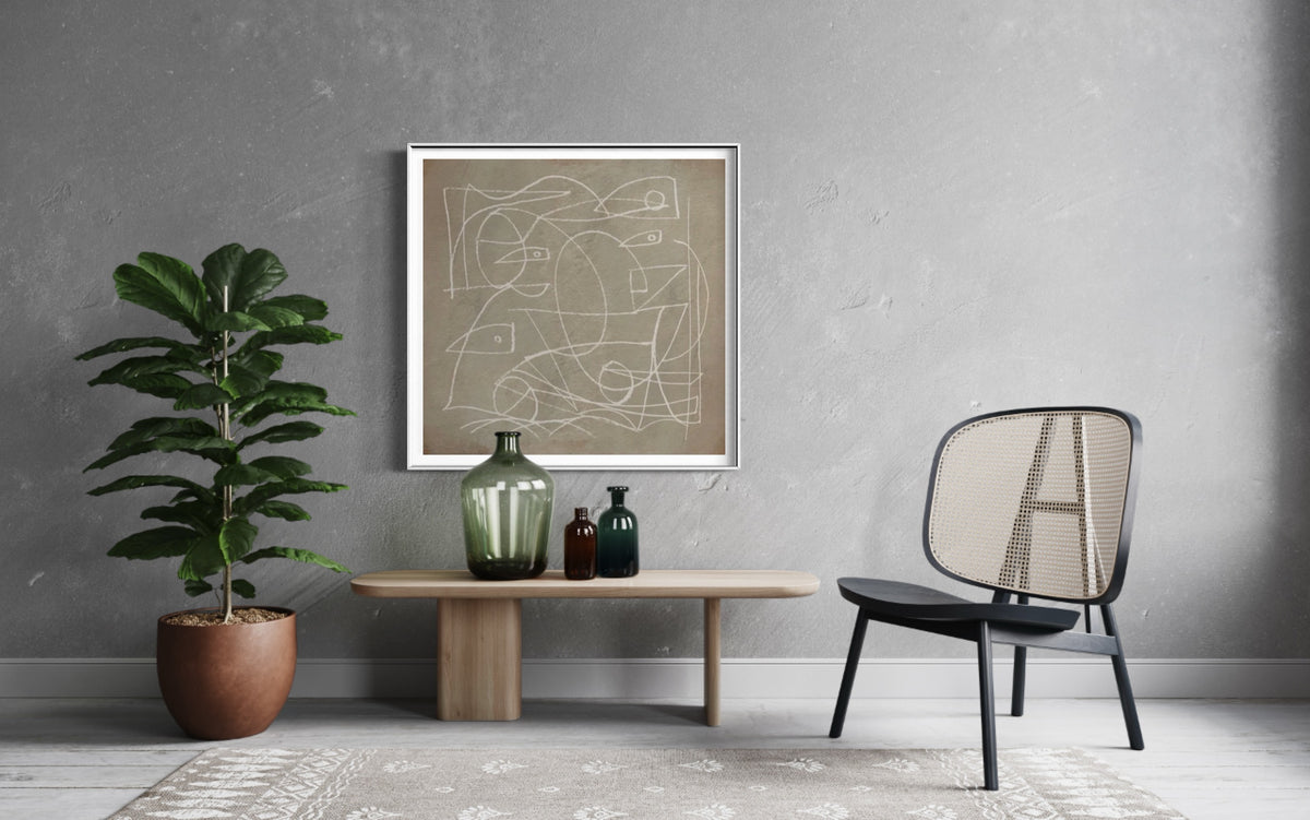 Thoughts | Framed Wall Art Print | A4-A0