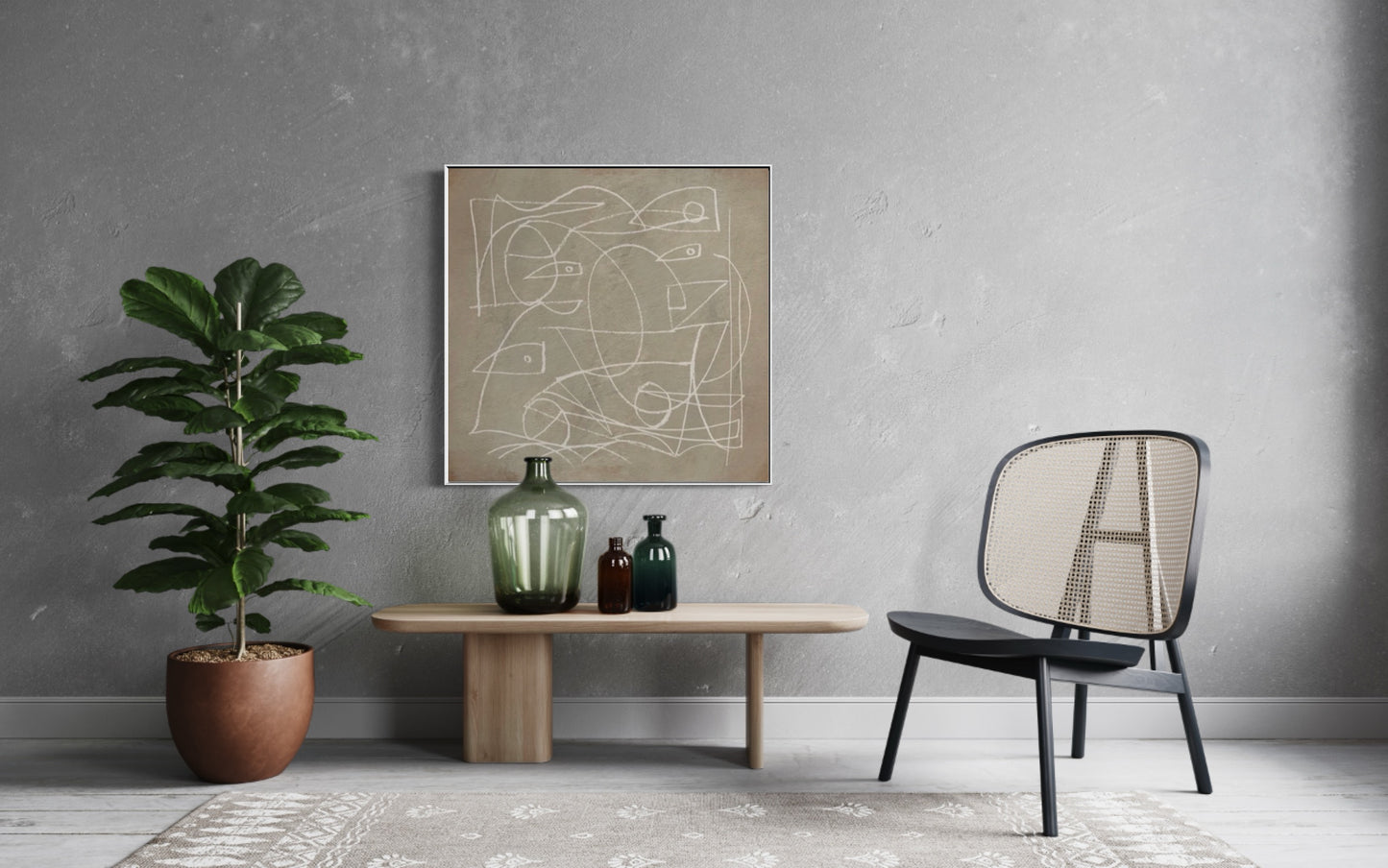 Thoughts | Framed Wall Art Print | A4-A0