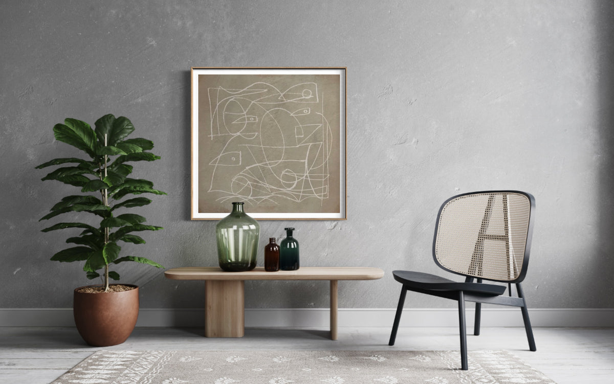 Thoughts | Framed Wall Art Print | A4-A0