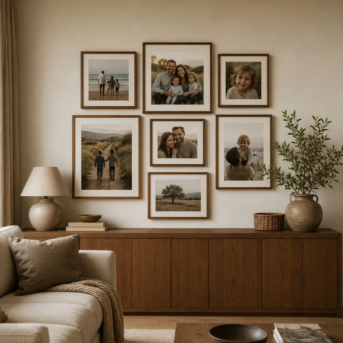 Family gallery wall